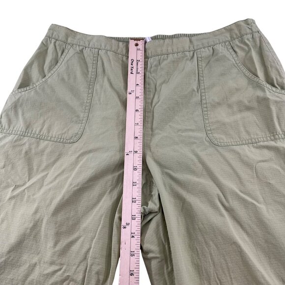 Alfred Dunner Green Capri Pants Size 12 Cotton pull on elastic waist‎ - Picture 6 of 10